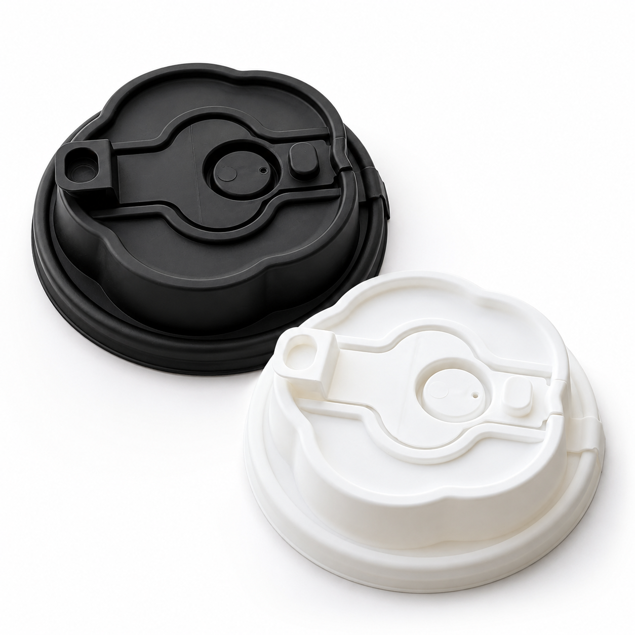 90mm Flower-Shaped Plastic Lid